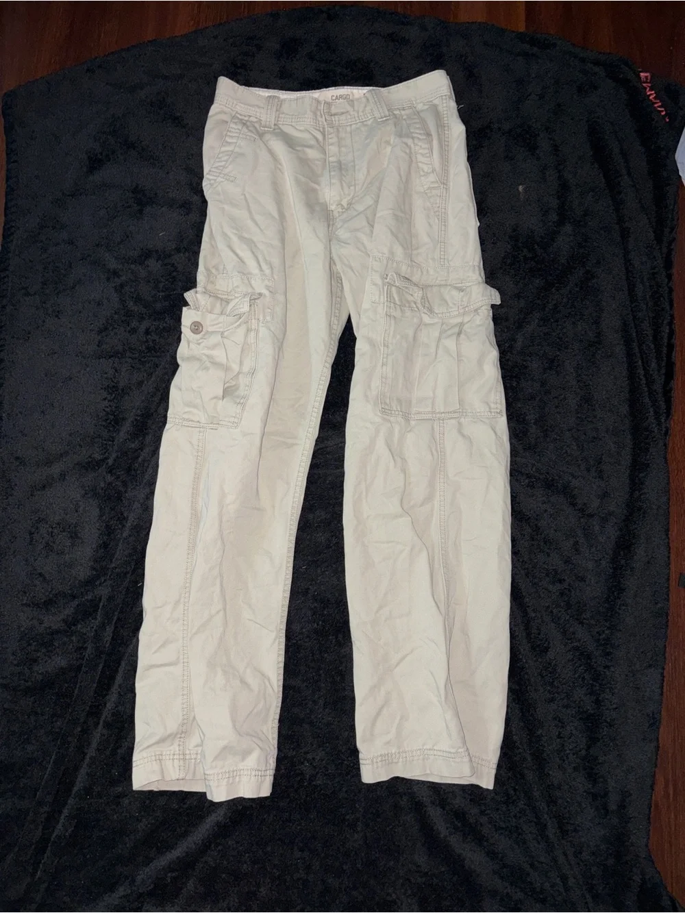 Levi's Light Cream Cargo Pants with Side Pockets